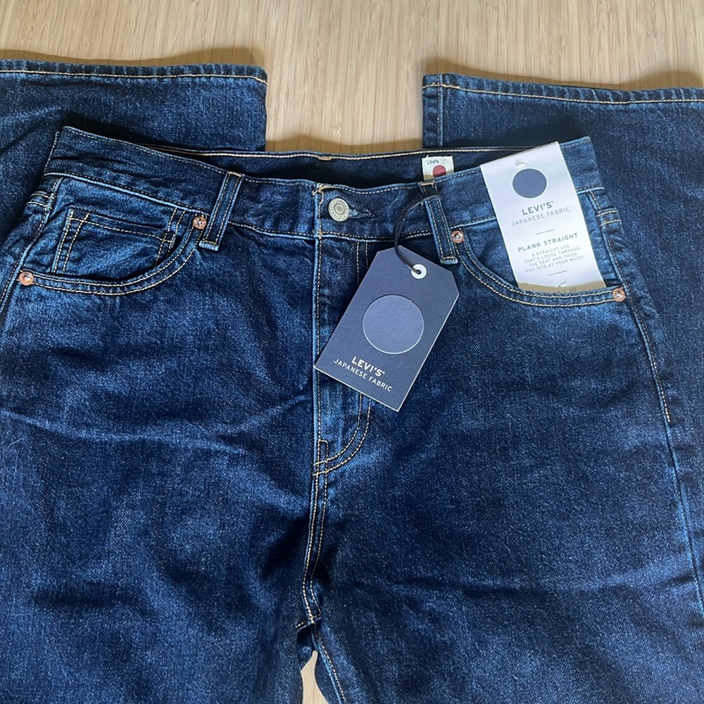 NWT Levi’s Japanese Fabric Plank Straight Women's Jeans, Size 29x30